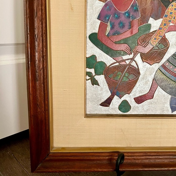 Framed Art with Red and Green Accents - Picture 4 of 12